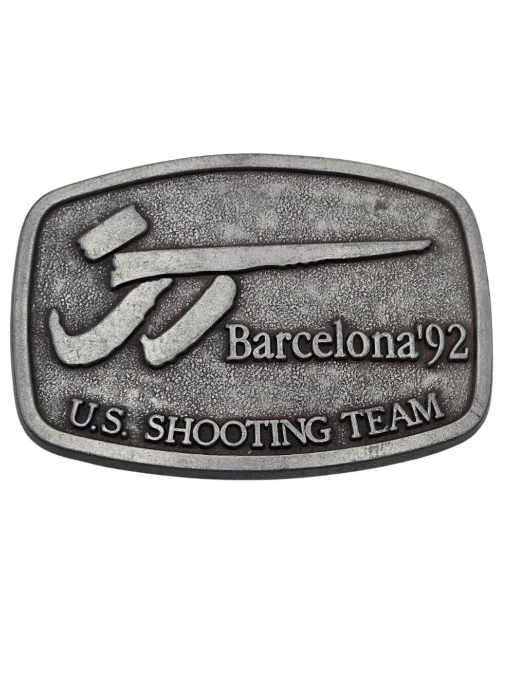 Barcelona 92 US Shooting Team Belt Buckle Olympic Sports Collectors Item